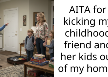AITA for kicking my childhood friend and her kids out of my home?