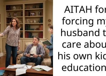 AITAH for forcing my husband to care about his own kid’s education?