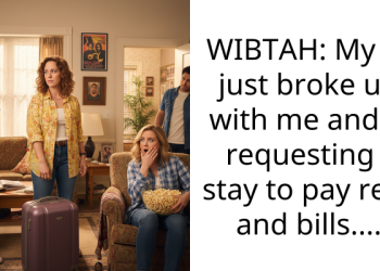 WIBTAH: My gf just broke up with me and is requesting I stay to pay rent and bills….