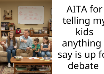 AITA for telling my kids anything I say is up for debate