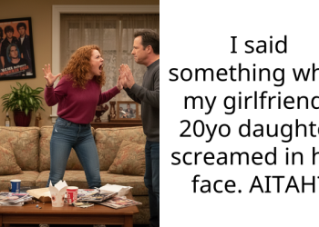 I said something while my girlfriends 20yo daughter screamed in her face. AITAH?