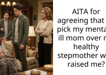 AITA for agreeing that I’d pick my mentally ill mom over my healthy stepmother who raised me?
