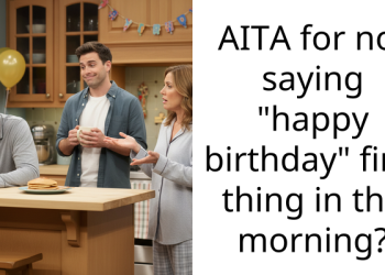 AITA for not saying “happy birthday” first thing in the morning?