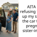 AITA for refusing to give up my seat in the car to my pregnant sister-in-law?