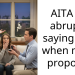 AITA for abruptly saying “no” when my bf proposed