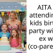 AITA for attending my kids birthday party with my ex wife (co-parenting)