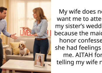 My wife does not want me to attend my sister’s wedding because the maid of honor confessed she had feelings for me. AITAH for telling my wife no?