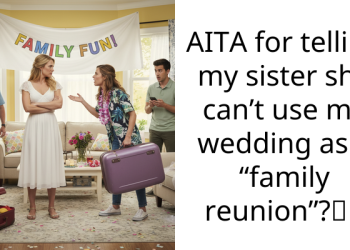 AITA for telling my sister she can’t use my wedding as a “family reunion”?