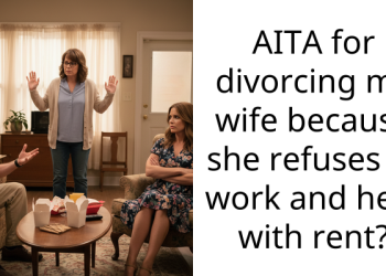 AITA for divorcing my wife because she refuses to work and help with rent?
