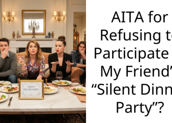 AITA for Refusing to Participate in My Friend’s “Silent Dinner Party”?