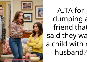 AITA for dumping a friend that said they want a child with my husband?