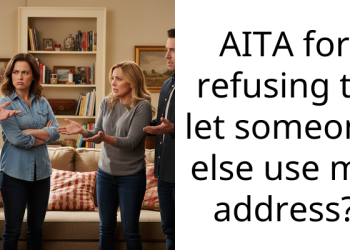 AITA for refusing to let someone else use my address?