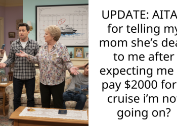 UPDATE: AITAH for telling my mom she’s dead to me after expecting me to pay $2000 for a cruise i’m not going on?