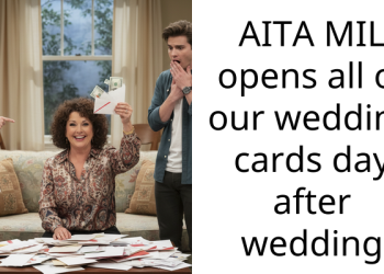 AITA MIL opens all of our wedding cards day after wedding
