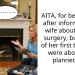 AITA, for being mad after informing my wife about tumor surgery, but some of her first thoughts were about her planned trip