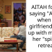 AITAH for just saying “Alright” when my girlfriend broke up with me after her “spiritual retreat”?
