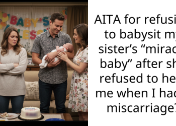 AITA for refusing to babysit my sister’s “miracle baby” after she refused to help me when I had a miscarriage?