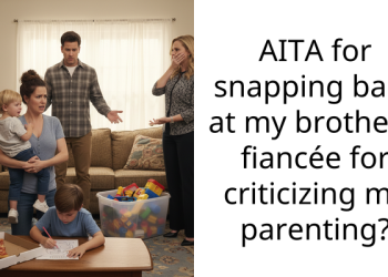 AITA for snapping back at my brother’s fiancée for criticizing my parenting?