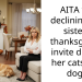 AITA for declining my sisters thanksgiving invite due to her cats and dogs