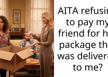 AITA refusing to pay my friend for her package that was delivered to me?