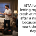 AITA for not letting my friend crash at my place after a night out because I had work the next day?
