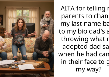 AITA for telling my parents to change my last name back to my bio dad’s and throwing what my adopted dad said when he had cancer in their face to get my way?