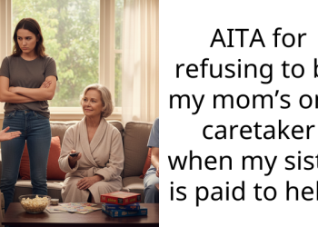 AITA for refusing to be my mom’s only caretaker when my sister is paid to help?