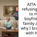 AITA for refusing to lie to my boyfriend’s family about why I broke up with him?