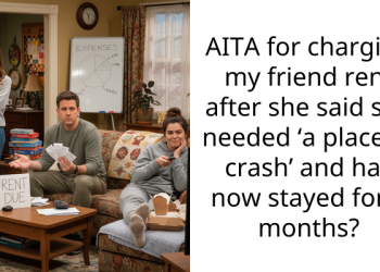 AITA for charging my friend rent after she said she needed ‘a place to crash’ and has now stayed for 3 months?