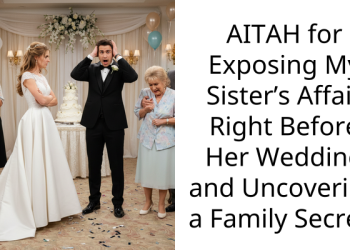 AITAH for Exposing My Sister’s Affair Right Before Her Wedding and Uncovering a Family Secret?
