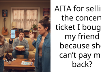 AITA for selling the concert ticket I bought my friend because she can’t pay me back?