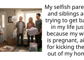 My selfish parents and siblings are trying to get back in my life just because my wife is pregnant, aita for kicking them out of my home