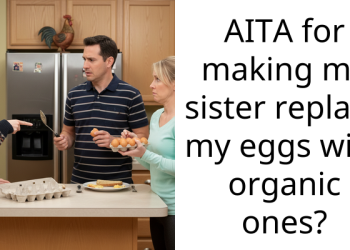 AITA for making my sister replace my eggs with organic ones?