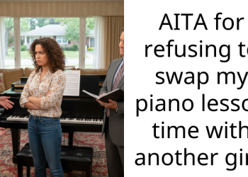 AITA for refusing to swap my piano lesson time with another girl?