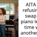 AITA for refusing to swap my piano lesson time with another girl?