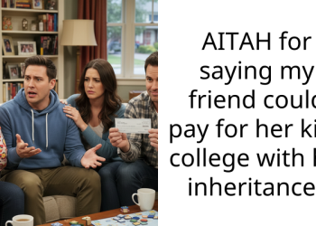 AITAH for saying my friend could pay for her kids college with his inheritance?