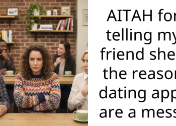 AITAH for telling my friend she’s the reason dating apps are a mess?
