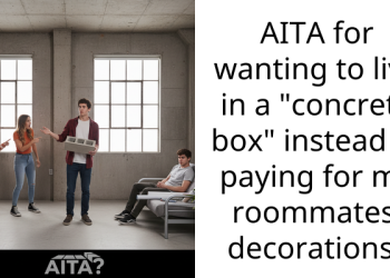 AITA for wanting to live in a “concrete box” instead of paying for my roommates’ decorations?