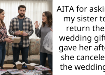 AITA for asking my sister to return the wedding gift I gave her after she canceled the wedding?