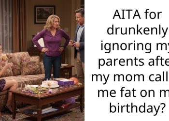 AITA for drunkenly ignoring my parents after my mom called me fat on my birthday?