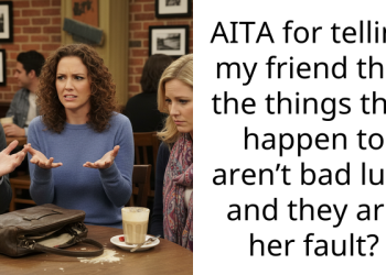 AITA for telling my friend that the things that happen to aren’t bad luck and they are her fault?