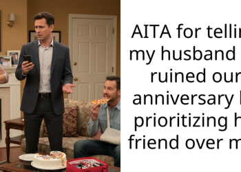 AITA for telling my husband he ruined our anniversary by prioritizing his friend over me?
