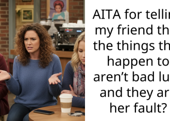 AITA for telling my friend that the things that happen to aren’t bad luck and they are her fault?