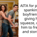 AITA for playfully s**nking my boyfriend and giving him a squeeze, only for him to freak out and storm off?