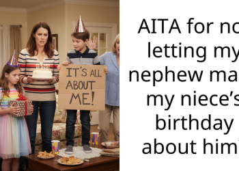 AITA for not letting my nephew make my niece’s birthday about him?