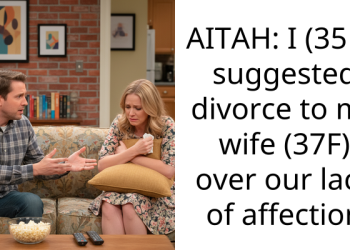 AITAH: I (35M) suggested divorce to my wife (37F) over our lack of affection