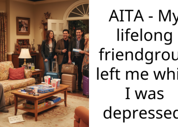 AITA – My lifelong friendgroup left me while I was depressed.