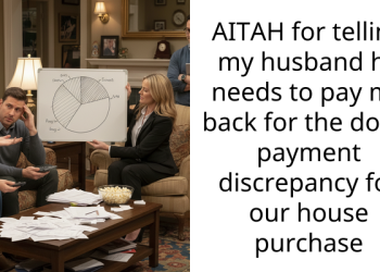 AITAH for telling my husband he needs to pay me back for the down payment discrepancy for our house purchase