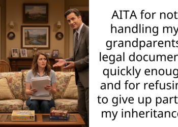 AITA for not handling my grandparents’ legal documents quickly enough and for refusing to give up part of my inheritance?