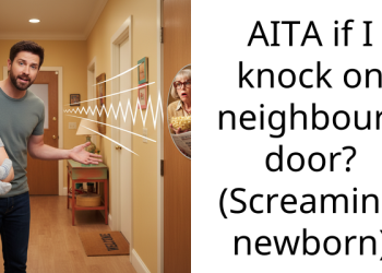 AITA if I knock on neighbours door? (Screaming newborn)